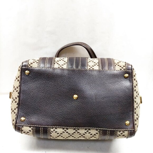 Gucci Crest Lock Brown Wool Hand Bag mon562-101425 - Picture 9 of 16